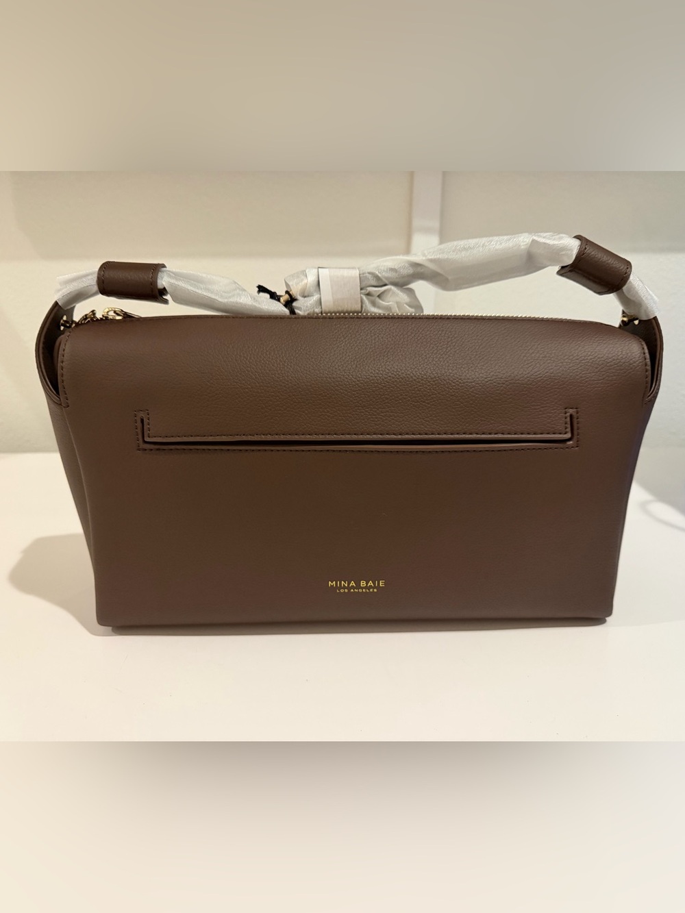 Mina Baie Brown Stroller Caddy Vegan